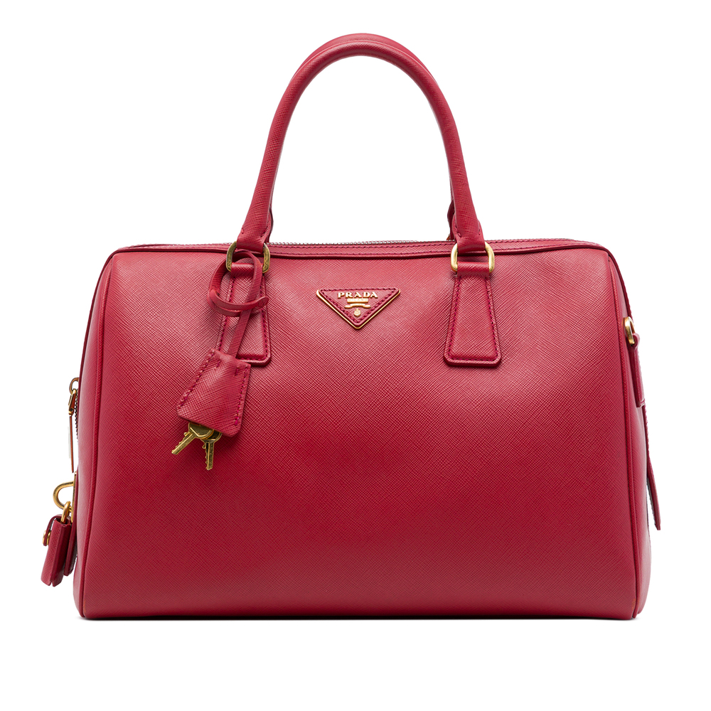 Pre-Loved Prada Saffiano Lux Convertible Bowler Bag
